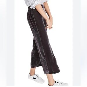 Beautiful Madewell Brown Charcoal Velvet Trousers